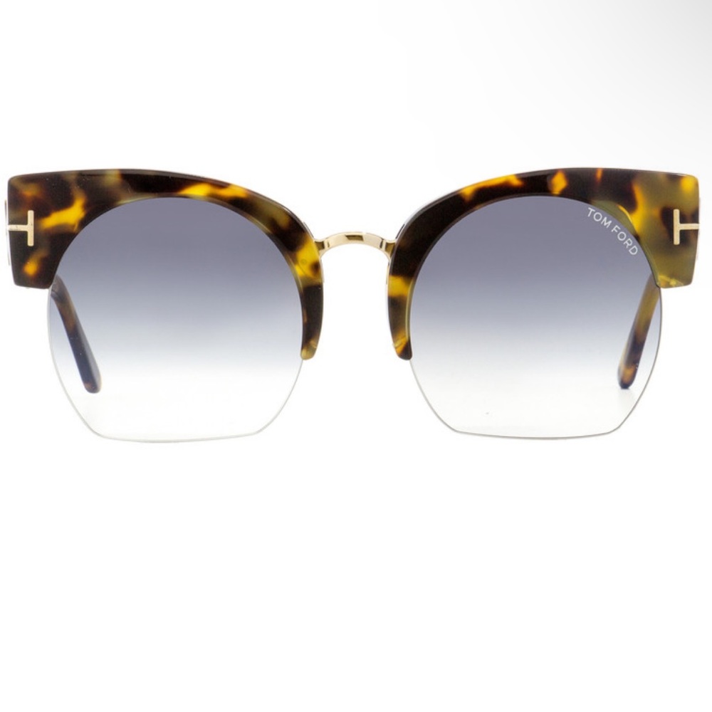 Tom Ford Oval Sunglasses TF552 Savannah-02 56B Tortoise